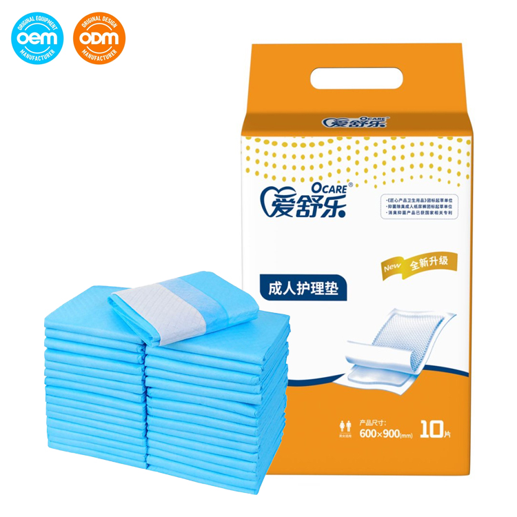 Wholesale Adult Urinary Incontinence Bed Underpads for Elderly Men and Women